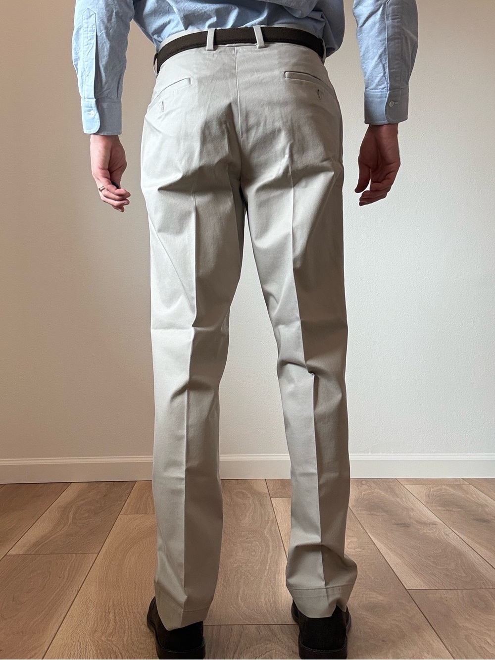 Brooks Brothers Advantage Chino Stretch Clark Fit Beige Khaki 32x32 - Picture 2 of 5